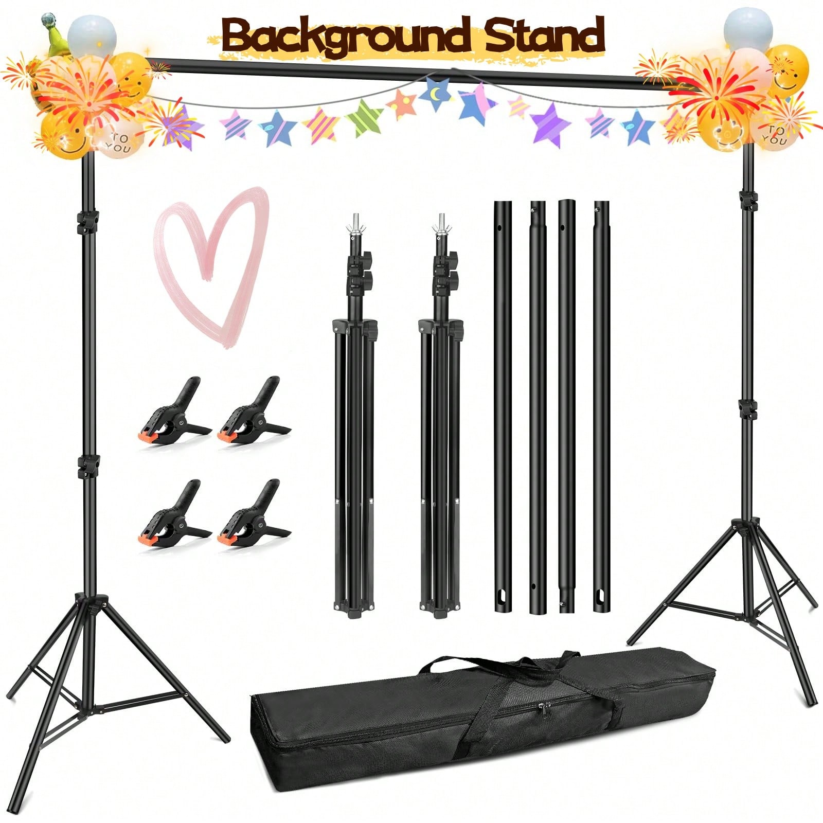 Heavy Equipment Video - Backdrop Stand Professional Heavy Duty Photography