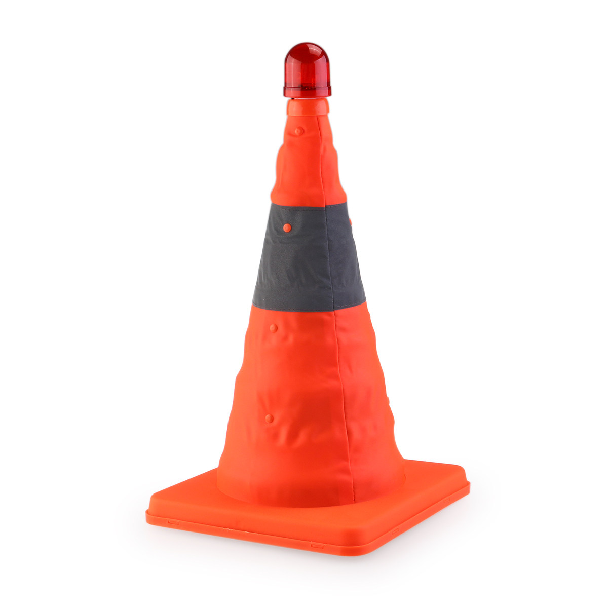 Road Traffic Cone - Red Oxford Fabric LED Road Cone