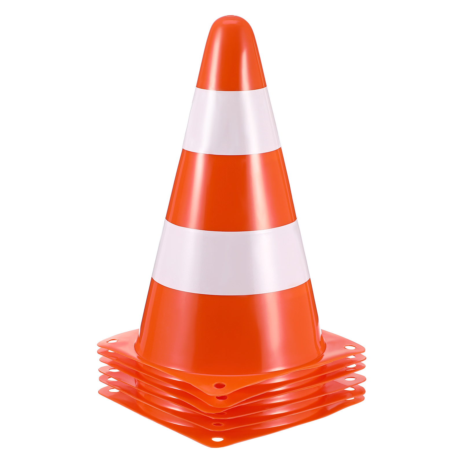 Road Traffic Cone - 6pcs Traffic Cones High Visibility Reflective