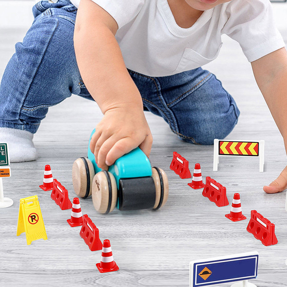 Road Traffic Cone - 20Pcs Road Cone Fence Traffic Signs