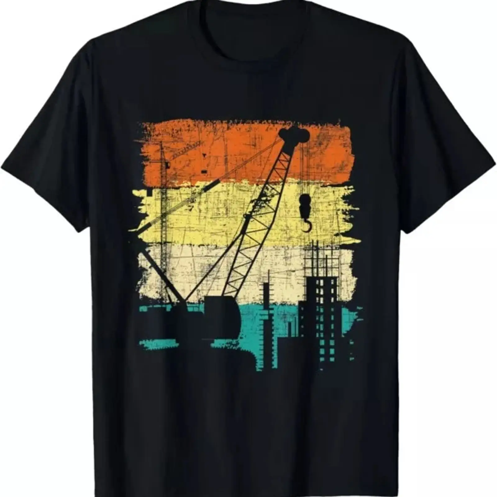 Heavy Equipment Washing - Crane Operator Retro Tower Heavy Equipment