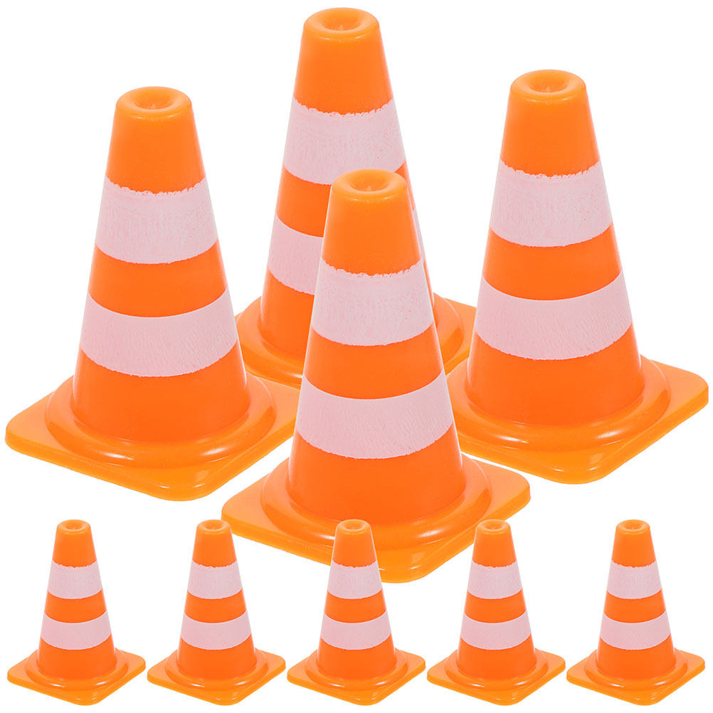 Road Traffic Cone - 20Pcs Traffic Cognitive Educational Mini Plastic