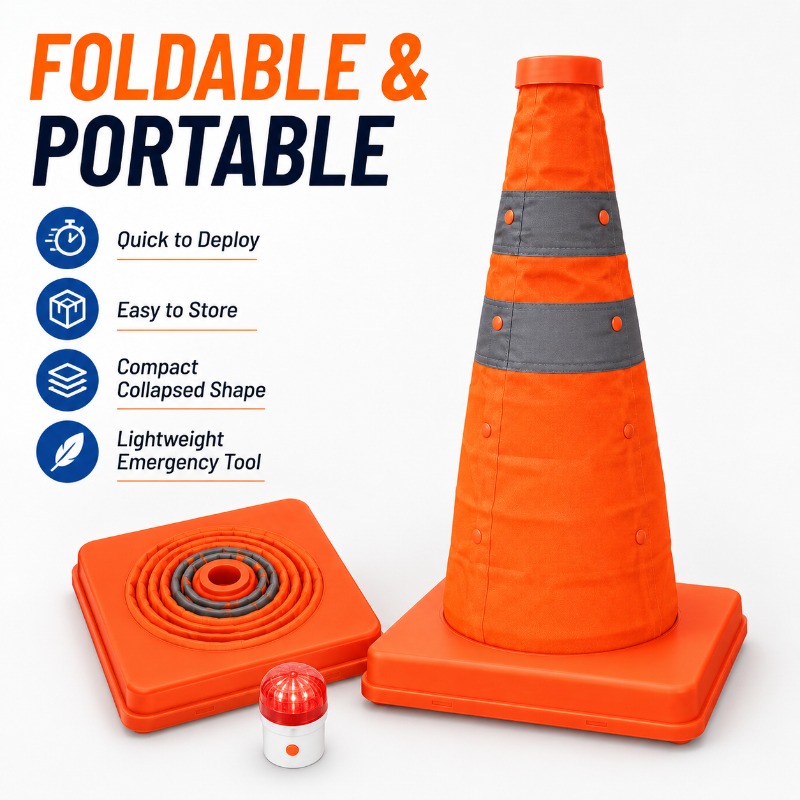 Portable Collapsible Traffic C - огляд і ціна Road Traffic Cone
