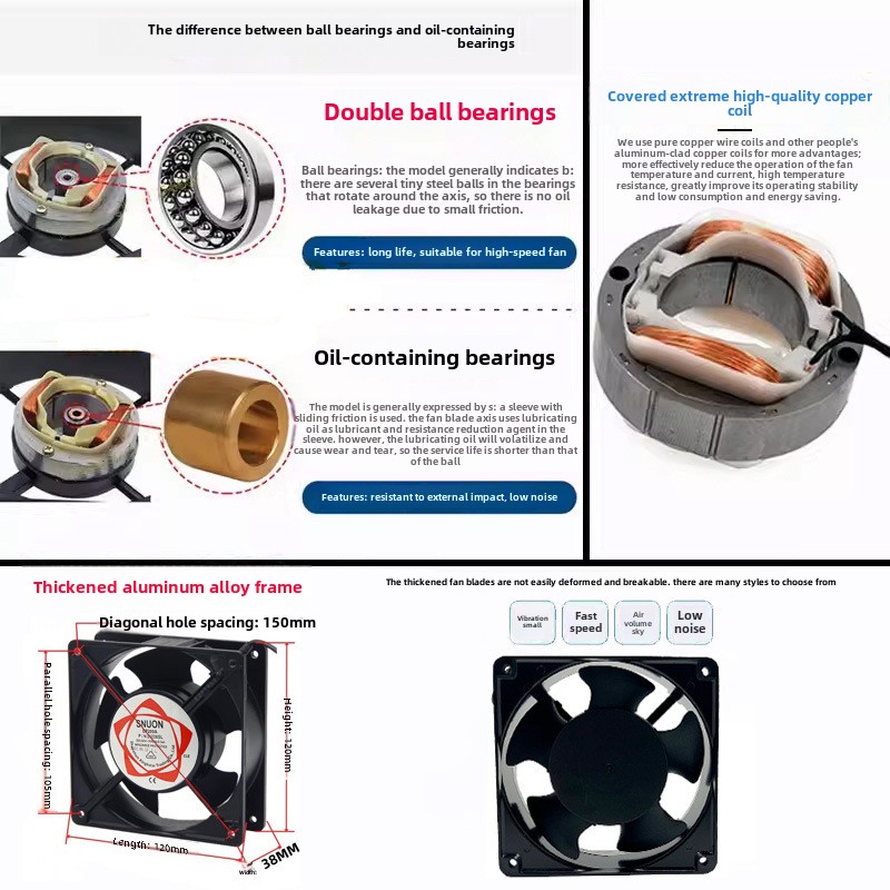 12038 Mini 120x120 Small Exhau - огляд і ціна Exhaust Fan Industrial