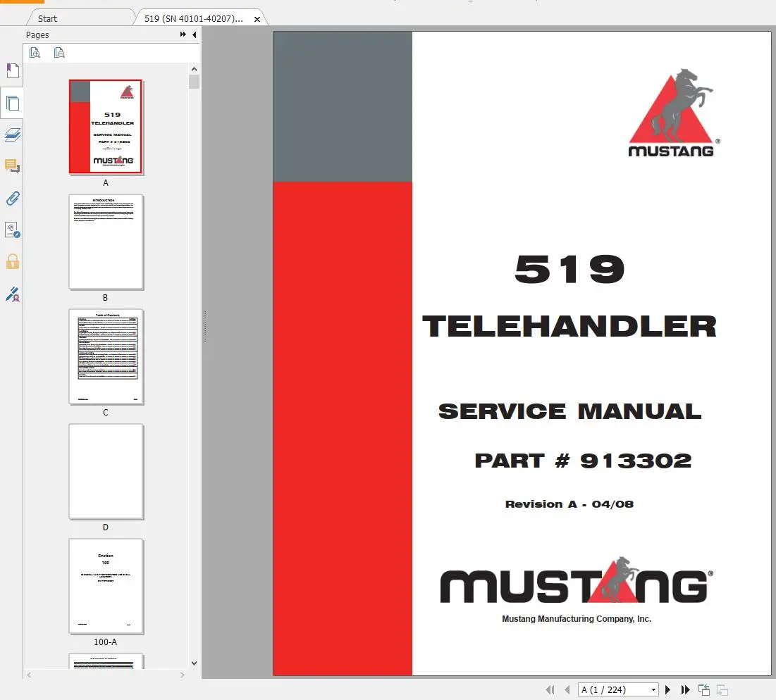 AutoDVD Mustang Machinery Heav - огляд і ціна Heavy Equipment Manual