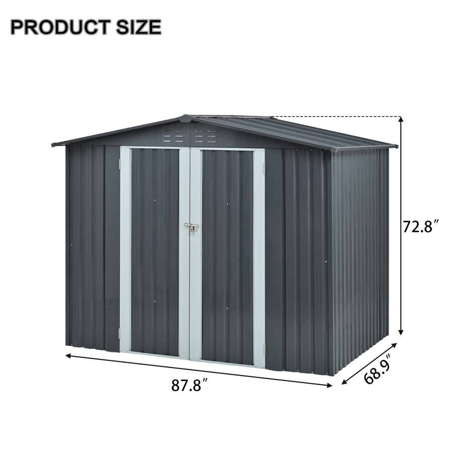 Metal Storage Shed with Double - огляд і ціна Heavy Equipment Storage Yard