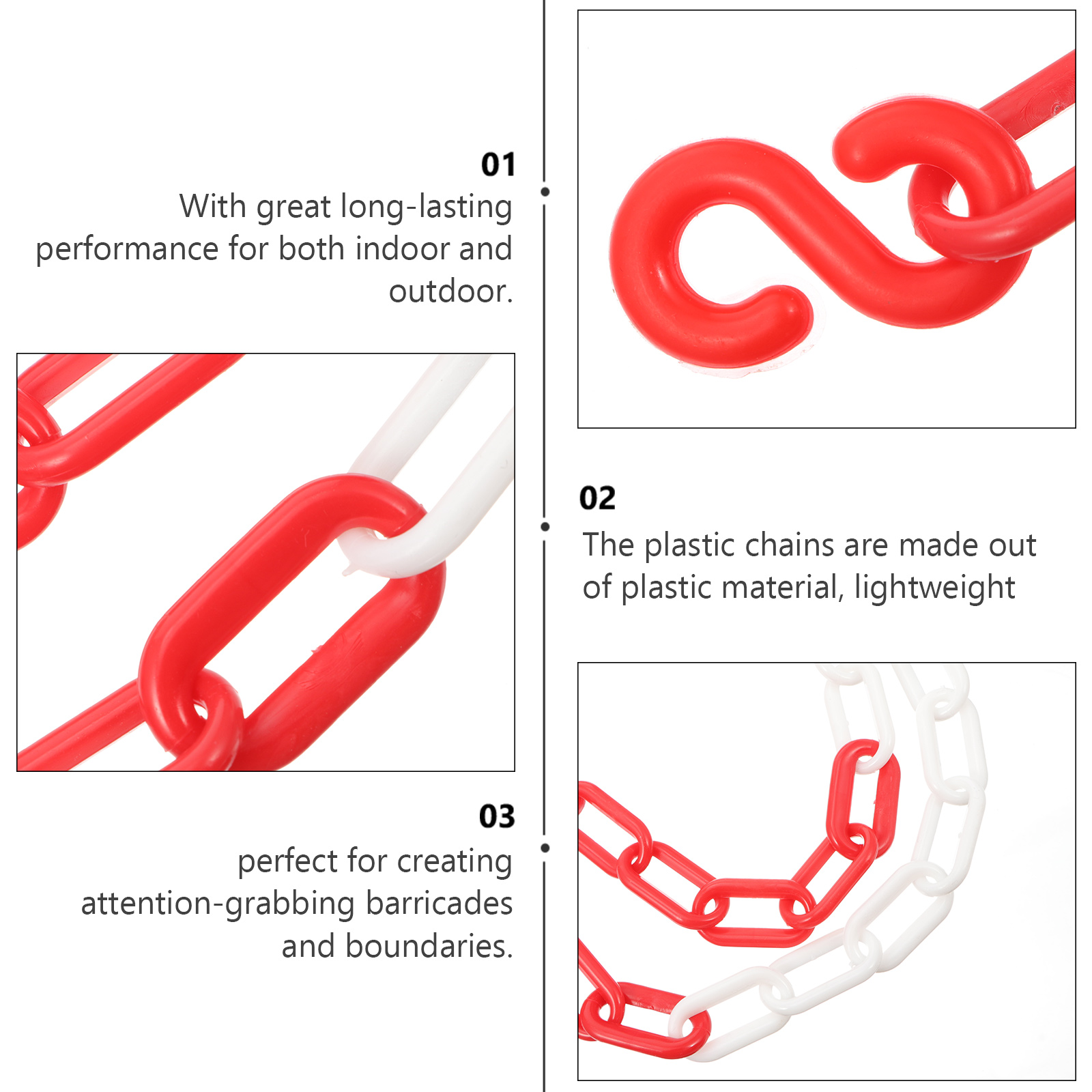 5M Plastic Safety Chain Road C - огляд і ціна Road Traffic Cone
